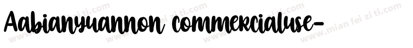 Aabianyuannon commercialuse字体转换